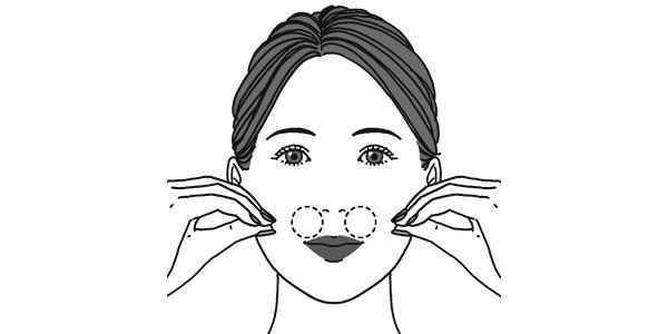 犬歯の上をリラックス