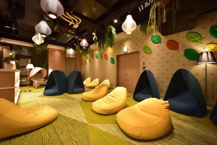 男性浴室にはシングル水風呂を含む2種類の水風呂