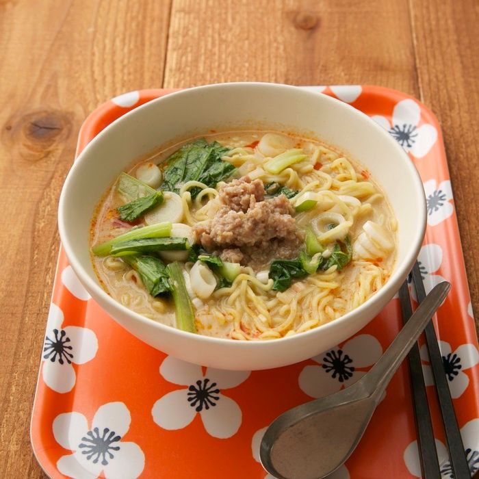 肉みそストックを使った担担めんの完成イメージ