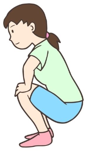 しゃがむ