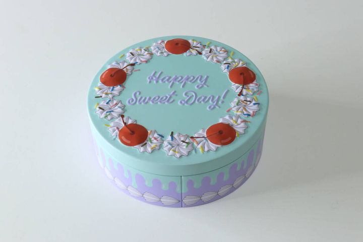 セリア ギフト缶 韓国風ケーキ