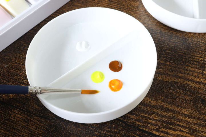 絵の具用溶き皿（5個） 仕切り