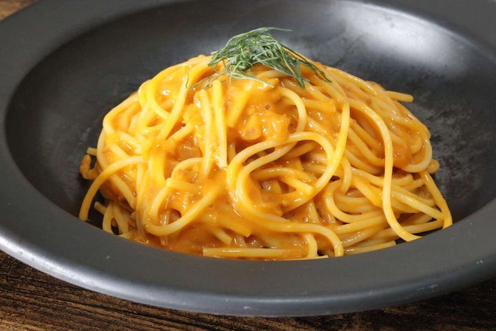 ダイソーの瀬戸内パスタ海老と帆立のトマトクリームを使ったパスタ