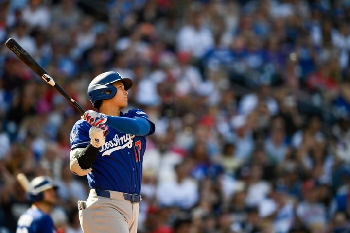 今季初アーチを放ったドジャース・大谷翔平（C）Getty Images