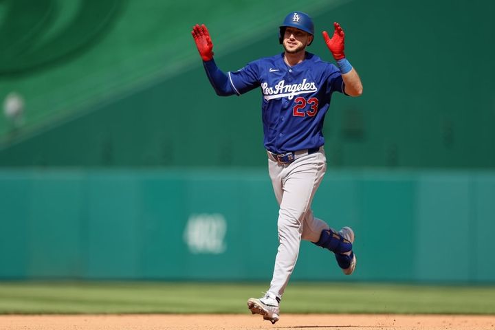 移籍後初アーチを放ったドジャースのカイル・タッカー（C）Getty Images
