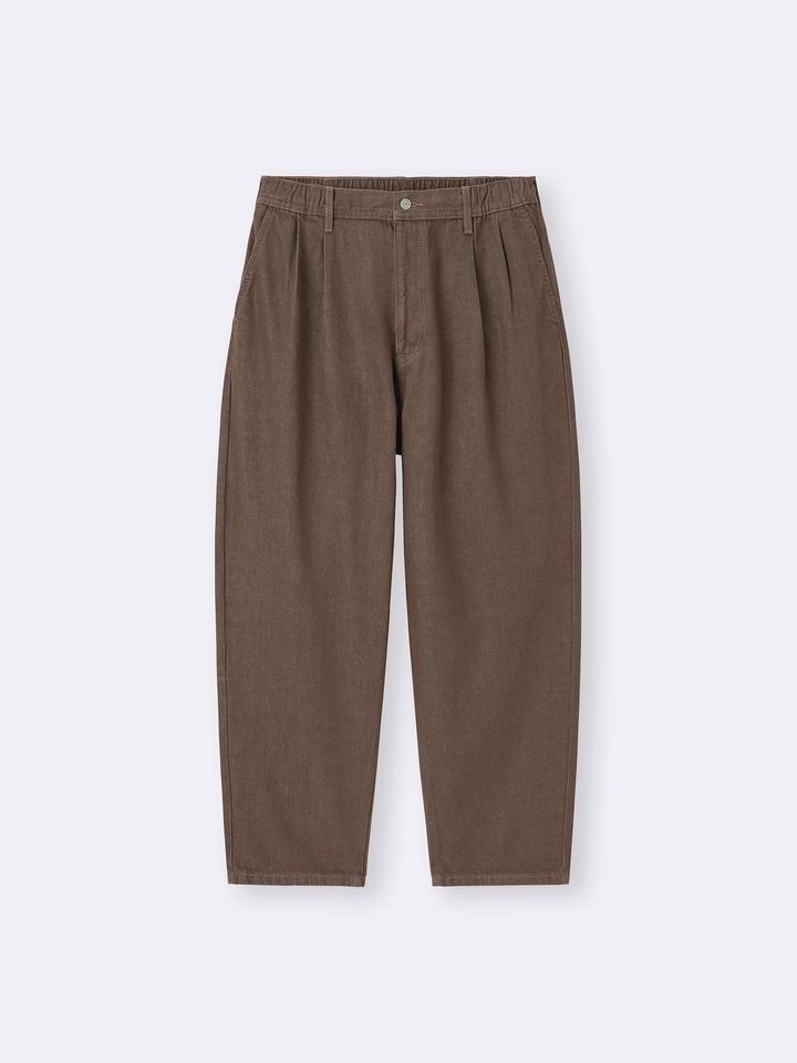 【GU】ウエストゴム＆にんじんシルエットで細見え