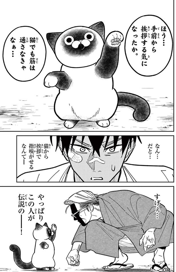 ほぅ...手前から挨拶する気になったか （C）片倉頼／小学館