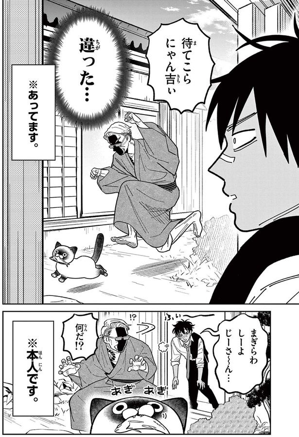 待てこら、にゃん吉ぃ （C）片倉頼／小学館