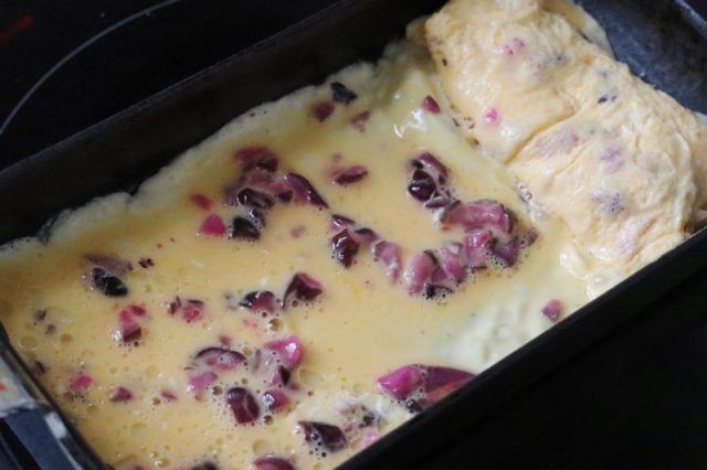 しば漬けの卵焼き