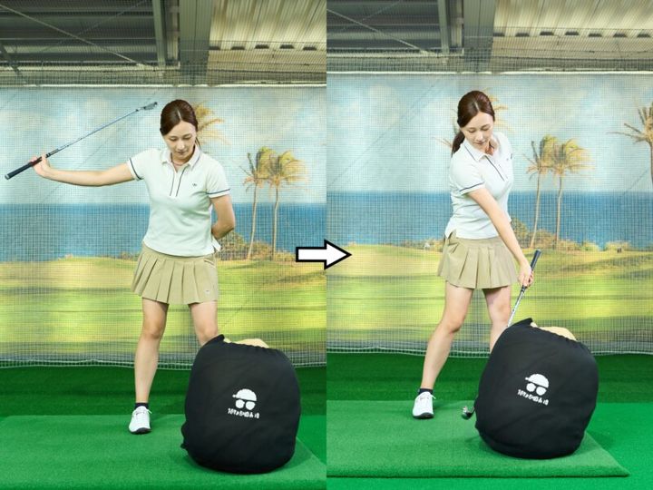 簡単にターフが取れる方法をレッスン！ポイントは「右足を引いて…」