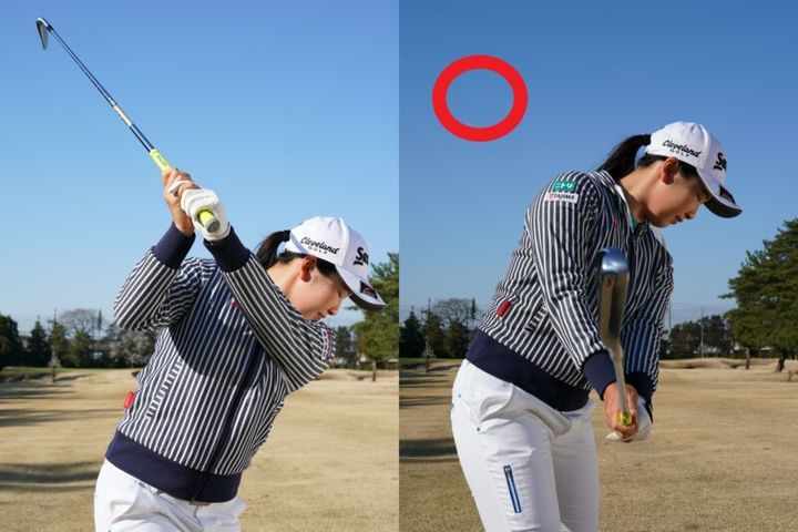 “正しいフェース向き”はどっち？フェースターンを使って振り上げるのが正解