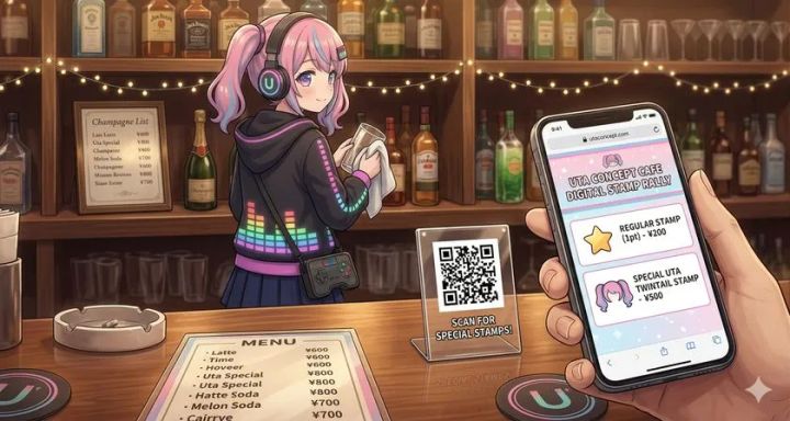「utaverse」のサービス概要・店舗での導入