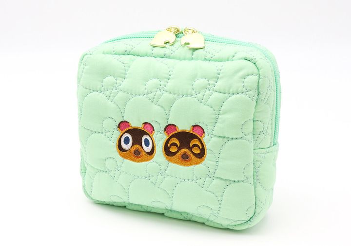 宝島社ムック付録のあつまれ どうぶつの森 持ち歩きに便利な葉っぱ柄キルティングデイリーポーチBOOK2