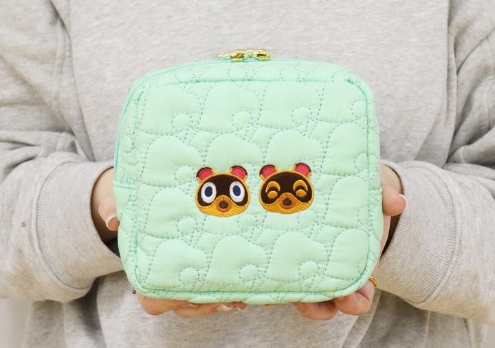 宝島社ムック付録のあつまれ どうぶつの森 持ち歩きに便利な葉っぱ柄キルティングデイリーポーチBOOK10