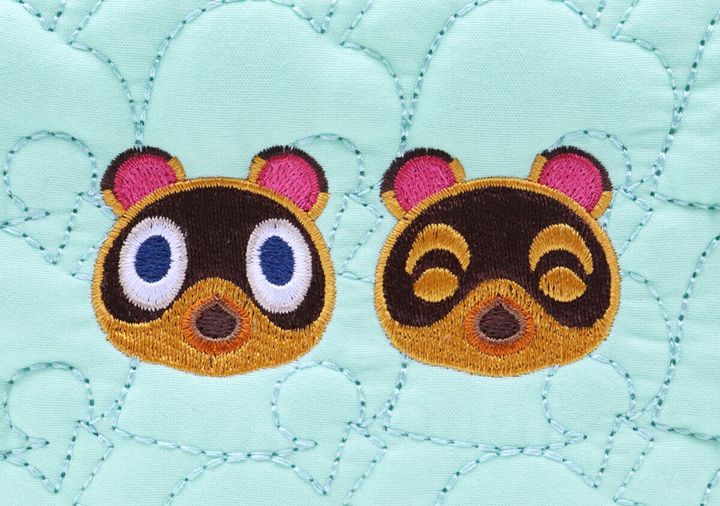 宝島社ムック付録のあつまれ どうぶつの森 持ち歩きに便利な葉っぱ柄キルティングデイリーポーチBOOK3