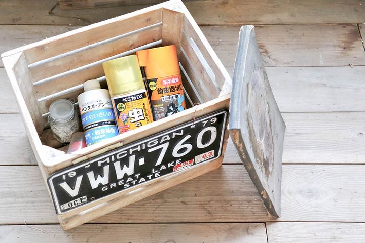 ウッドボックスに収納