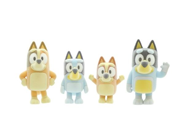 お部屋に飾ったり、お子様のごっこ遊びにも！(「ブルーイ フロッキーフィギュア」) 4月発売予定 価格：400円(税込) 発売・販売元：タカラトミーアーツ BLUEY TM and BLUEY character logos TM & © Ludo Studio Pty Ltd 2018