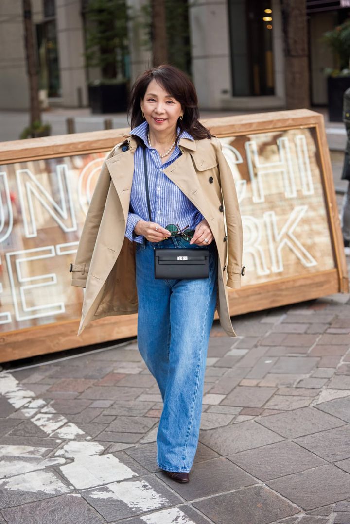 「ZARA」のストレートデニムコーデ