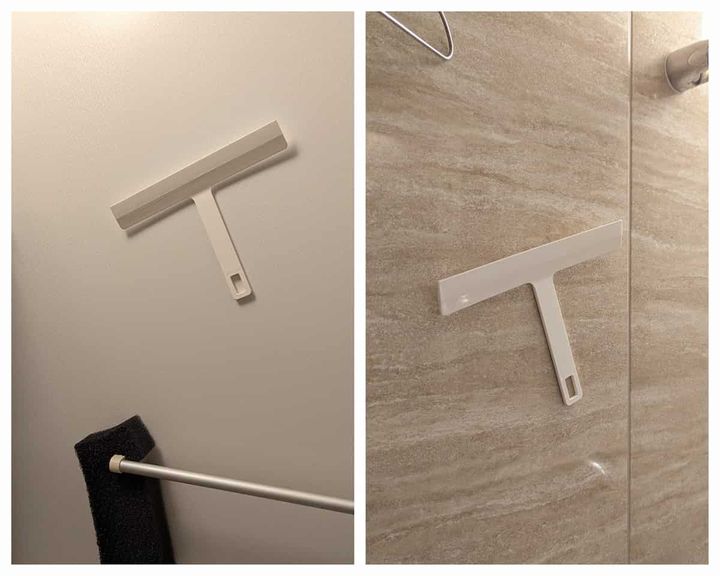 セリア ラバーマグネット バスワイパー 使用例