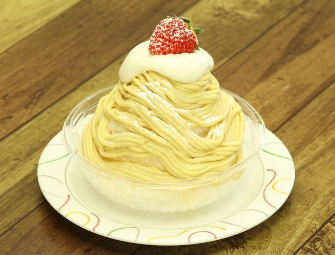 『第5回南の宝箱鹿児島展』天文館むじゃき・鹿児島県産シルクスイートのモンブラン白熊