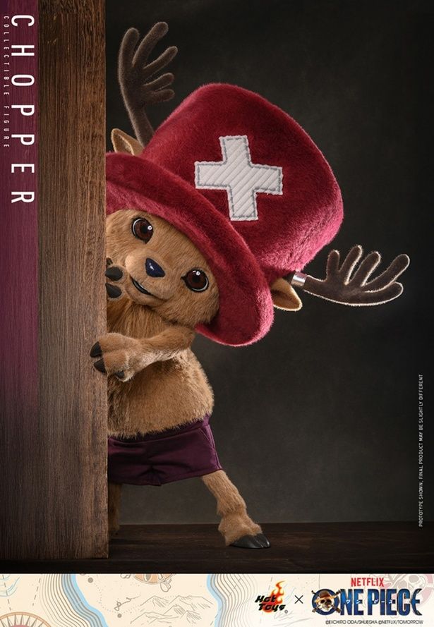 【写真を見る】チョッパーのフィギュアがかわいい！(「【テレビ・マスターピース】Netflixシリーズ実写版「ONE PIECE」シーズン2 コレクティブル・フィギュア チョッパー」) 2026年12月発売 価格：50,000円 発売・販売元：株式会社ホットトイズジャパン [c] Eiichiro Oda/ SHUEISHA [c] Netflix/ Tomorrow