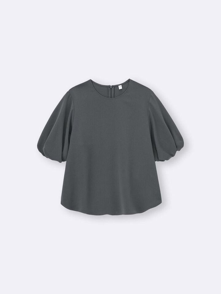 2026gu春大人女性おすすめセットアップバブルスリーブブラウス