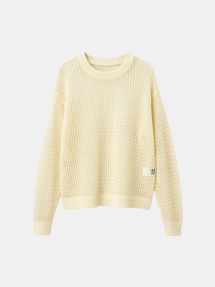 PLSTのコードヤーンセーター