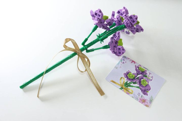 ダイソーのクオリティの高いブロック（すみれ）