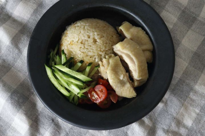 海南チキンライスの素 ダイソー 完成