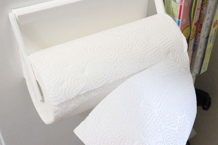 ダイソー キッチンペーパーホルダー ストッパー 使用例