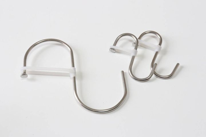 シリコーンストッパー付き ステンレスS字フック 大 小