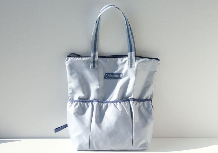 宝島社雑誌付録のInRed5月号増刊のコールマンの3つの外ポケットが便利！内側シルバーの撥水加工バッグ1