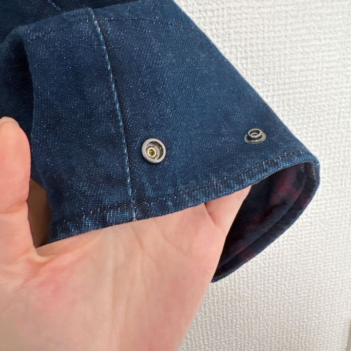 ユニクロ ユーティリティショートジャケットデニム 袖ボタン