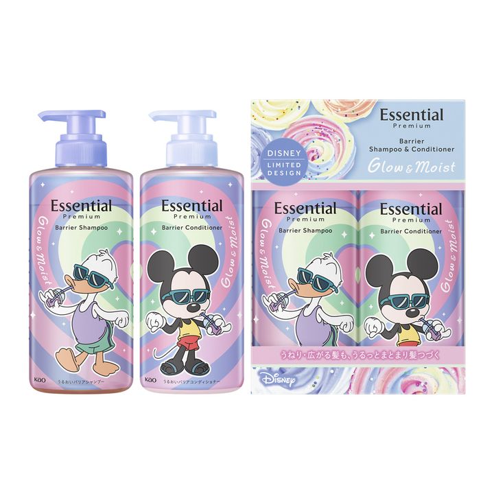 エッセンシャル プレミアム バリアシャンプー＆コンディショナー グロウ＆モイスト