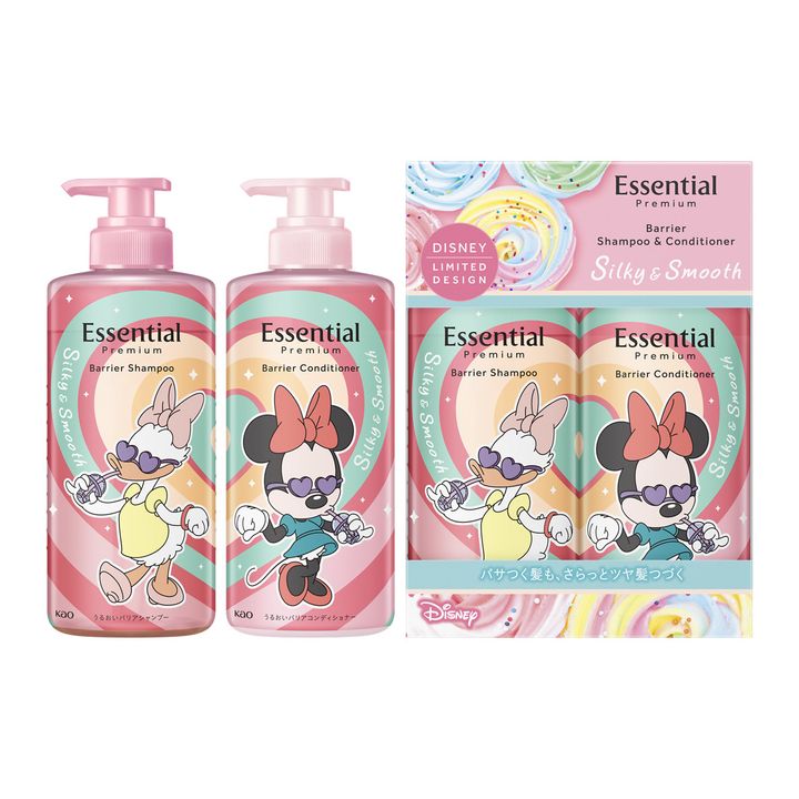 エッセンシャル プレミアム バリアシャンプー＆コンディショナー シルキー＆スムース
