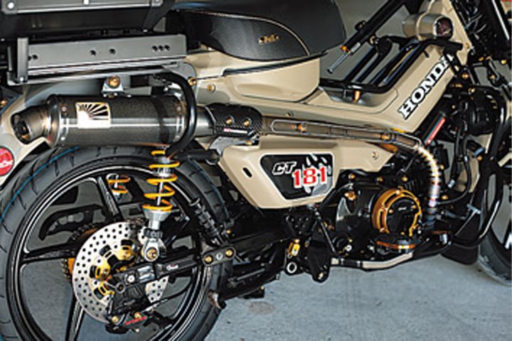 【CT125カスタム】モトモト誌準優勝！181ccボアアップ＆H断面コンロッドで極める「最強のハンター」