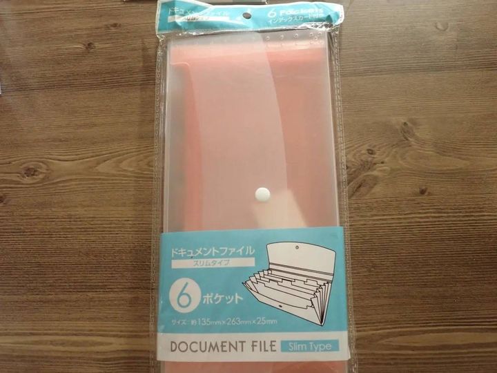 DAISO(ダイソー)：B5ドキュメントファイル スリムタイプ