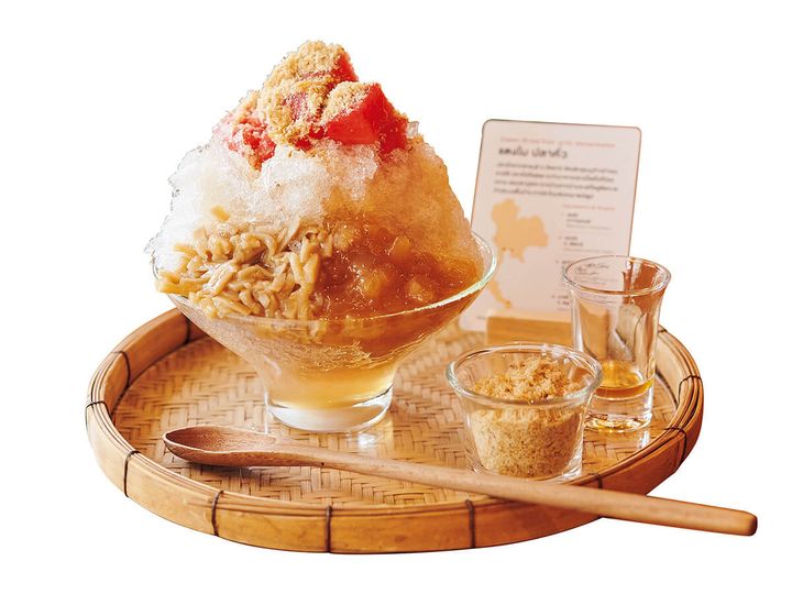 バンコク〈サイサイ〉干し魚のフレークとスイカのかき氷 レギュラー