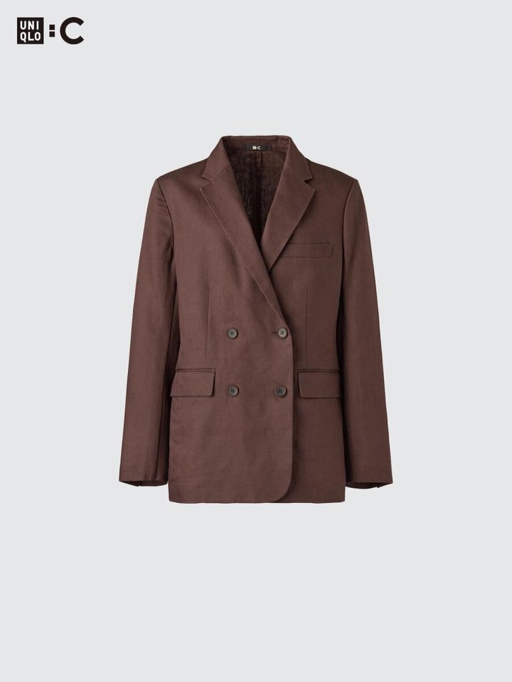 ユニクロのプレミアムリネンジャケットリラックスフィット