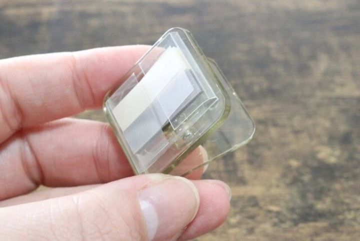 ダイソー クリップ付箋（グレージュ系、2色×30枚）