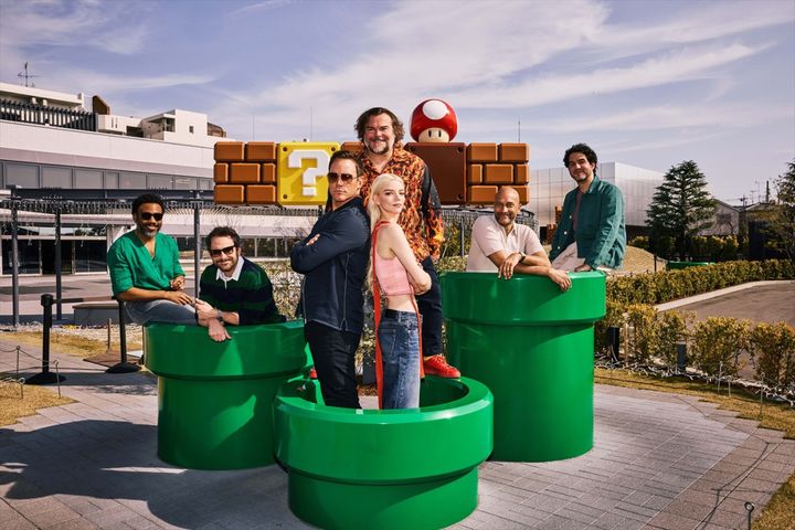映画『ザ・スーパーマリオギャラクシー・ムービー』オリジナル版吹替キャストが「ニンテンドーミュージアム」を来訪 （C）2025 Nintendo and Universal Studios. All Rights Reserved. width=