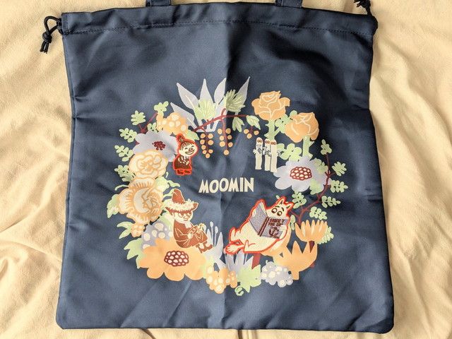 ムーミン刺しゅう巾着トート トートモード