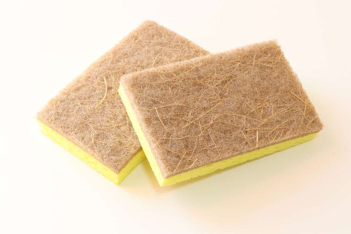ダイソーのココナッツスクラブセルローススポンジ（2個）のビジュアル