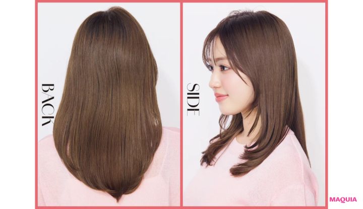 ヘアアレンジ ドライヤーを使った髪の巻き方 ロング バック サイド