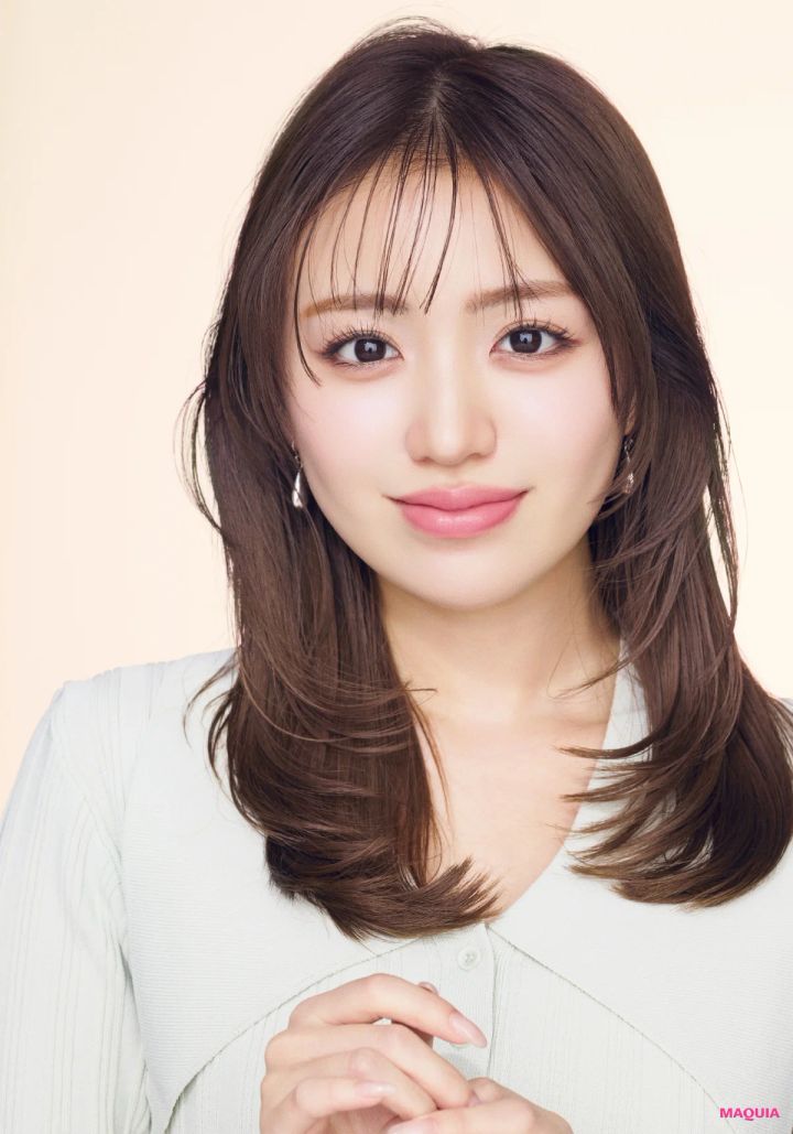 ヘアアレンジ ドライヤーを使った髪の巻き方 ロング 仕上がり