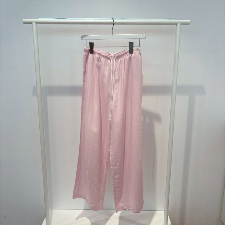 ユニクロ リネンブレンドイージーパンツ