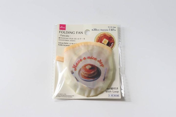 折りたたみうちわ（ホットケーキ） パッケージ