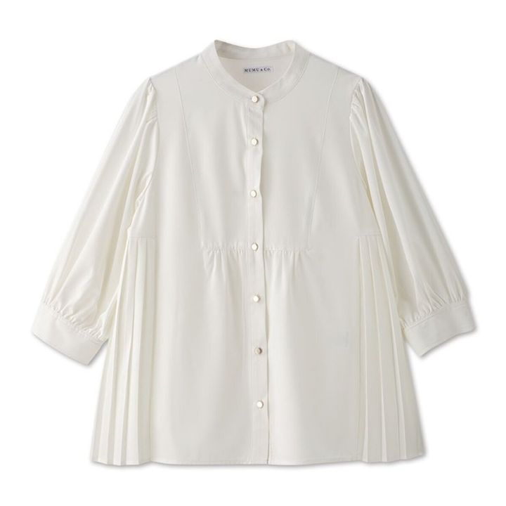 しまむらのプリーツブラウス（MUMU）