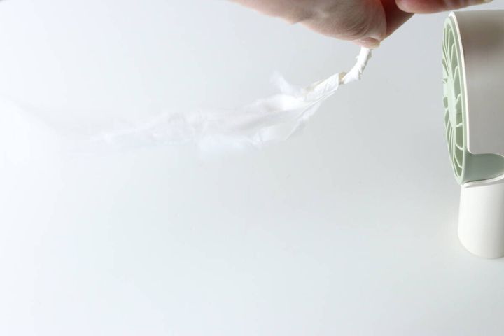 ダイソー ミニファン（ツートン） 風力