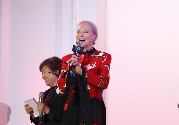 「お気に入りのセリフ」を聞かれると、ストリープはしばらく考え「That‘s All(以上よ)」と名セリフを生披露！